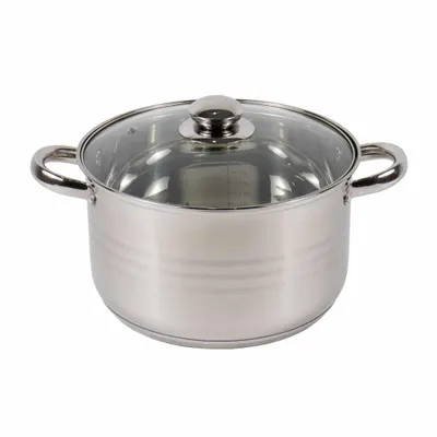 Cratita inox cu capac, diametru 25cm, capacitate 5.5L / ZLN 4069 Engros