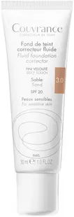 Avène Couvrance Fond de ten și corector lichid, 3.0 Nisip, SPF20, 30 ml