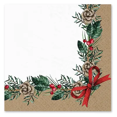 Șervețele 20 buc. 33x33 cm Christmas Bow – Homéa
