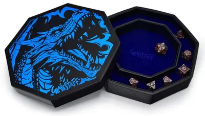 Arenă pentru zaruri GlassStaff - CritStones Dice Arena, albastră