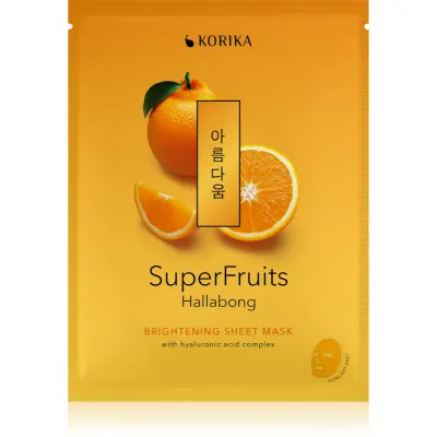 KORIKA SuperFruits Hallabong - Brightening Sheet Mask mască textilă iluminatoare 25 g