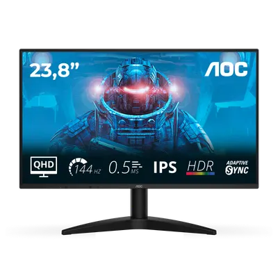 Monitor Gaming AOC Q24B36X, 23.8", 2560 x 1440 pixeli, Black, 3 ani Garantie