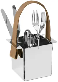 Suport de tacâmuri cu mâner Philippi - Tavola, 14 x 10 x 11 cm