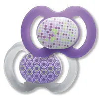 Suzetă din silicon Baby Nova - Mărimea 2, 2 bucăți, mov