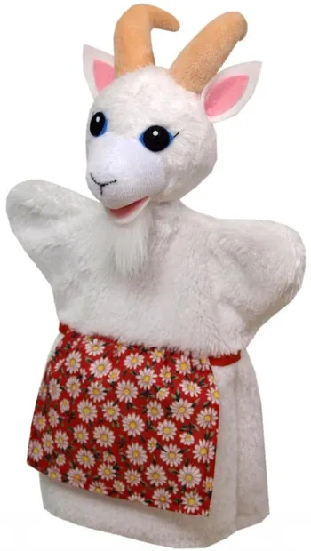Papusa pentru teatru Moravska ustredna Brno - Mama Capra într-un șorț, 29 cm