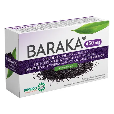Baraka 450 mg, 24 capsule moi, Pharco