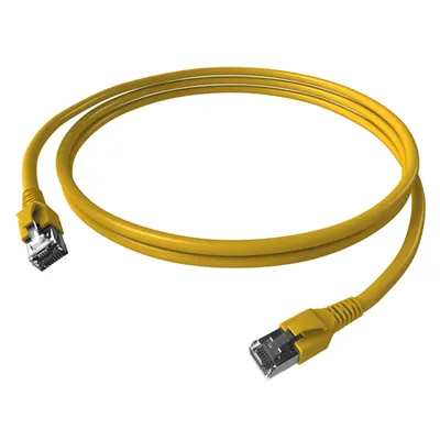 Patchcablu Cat.6a/10GB ecranat RJ45,LS0H,galben 5m