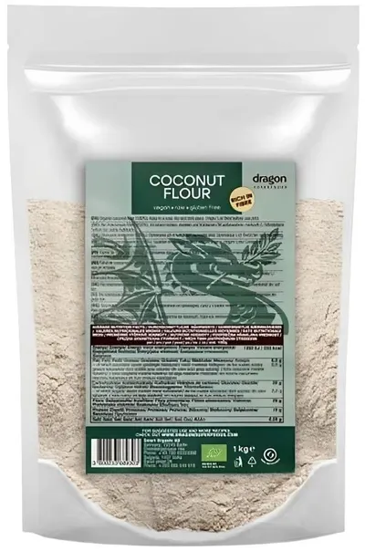 Făină de cocos organică, 1 kg, Dragon Superfoods