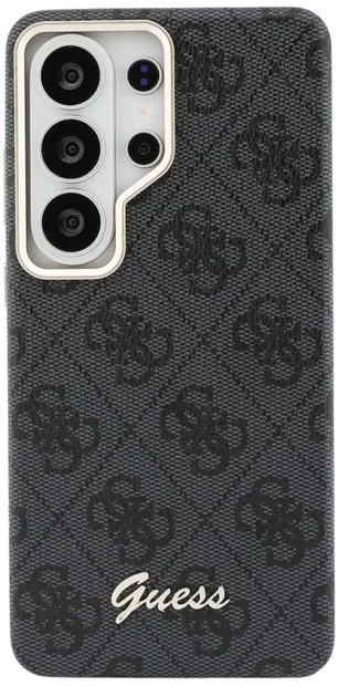 Husă Guess – 4G Script Metal Logo, Galaxy S26 Ultra, MagSafe, negru