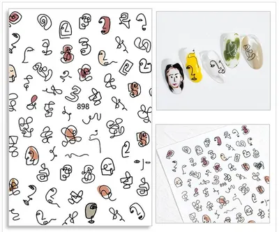 Sticker Unghii - Jo 898
