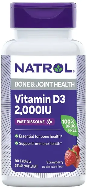 Vitamin D3 Fast Dissolve, 90 tablete, Natrol