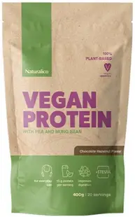 Vegan Protein, ciocolată cu alune, 400 g, Naturalico