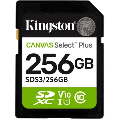 Card de Memorie SDXC Kingston Select Plus, 256GB, Clasa 10 UHS-I Performance