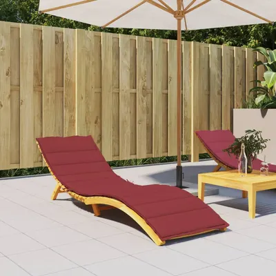 Gossi perna de sezlong, rosu vin, 200x70x3 cm, textil oxford