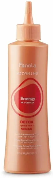 Fanola Vitamins Exfoliant detoxifiant pentru scalp Energy, 195 ml