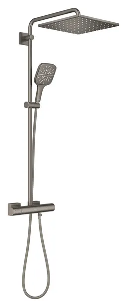 Sistem de dus Grohe SmartActive Cube 310, aparent, 310 mm, termostat, 1 functie, mat, grafit, 26837AL0