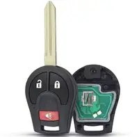 Carcasa Cheie Auto Completa Programabila, Compatibila Nissan Qashqai, X-Trail, Navara, Pathfinder, Murano, Infiniti FX – 2+1 butoane, cip ID46, 433MHz, FCC CWTWB1U751