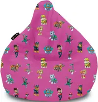 Fotoliu Puf Barbaron - PAW Patrol, roz