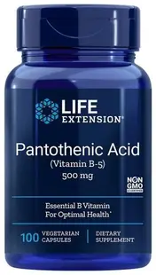 Acid pantotenic, 500 mg, 100 capsule, Life Extension