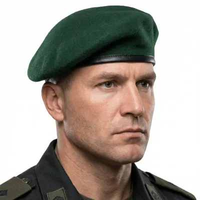 Bereta Militara Pentagon - Lana Australiana 62S - VERDE / 55 cm