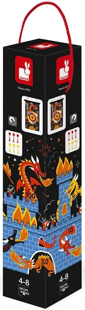 Joc pentru copii Janod - Sageti magnetice, cu dragoni