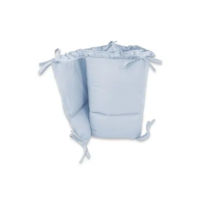 Aparatoare pentru patut MimiNu din bumbac cu volanase 180x30 cm Colectia Royal Blue