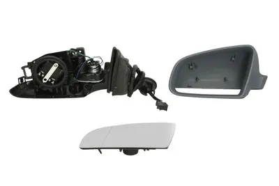 Oglinda laterala Stanga potrivit AUDI A3, A4 B6 pana in 2008 - (electric, asferice, incalzita, pliabil electric, versiunea 3d)