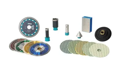 SET 16 unelte diamantate profesionale pt. meseriasi - carote, discuri, freze si accesorii in valiza - BIHUI-DBDFS16