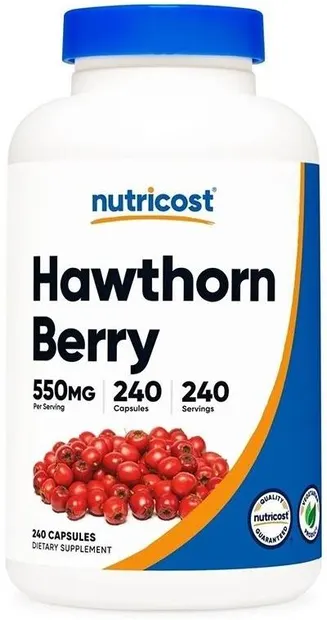 Hawthorn Berry, 550 mg, 240 capsule, Nutricost