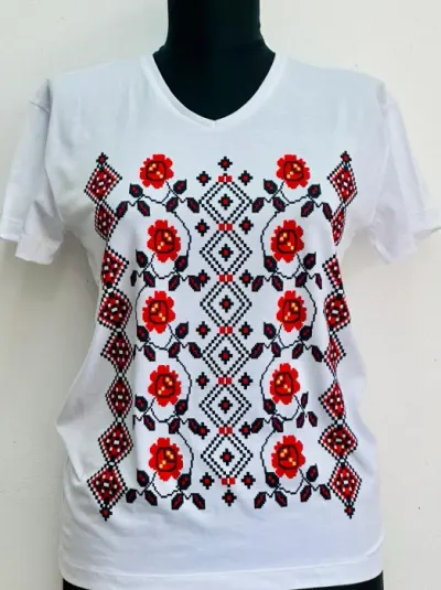 Tricou cu imprimeu traditional Alexis 7