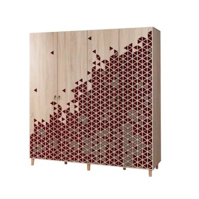 Dulap IMAJ, 4 usi, stejar sonoma, 180x52x192 cm