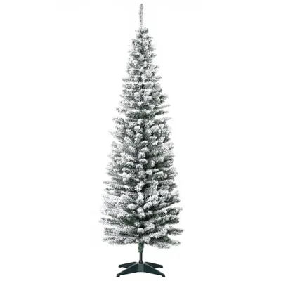 Pom de Craciun 180 cm Pin Artificial cu 390 ramuri, brad de sarbatori, decoratiune de Craciun, Ф55x180cm HOMCOM | Aosom Romania