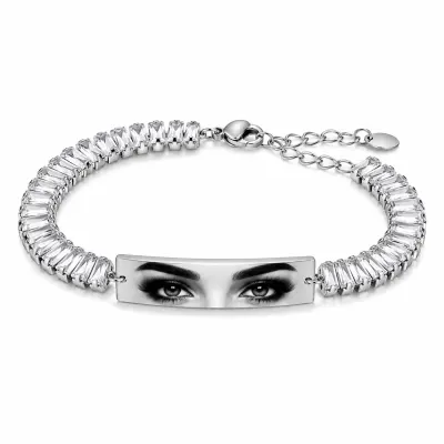 Bratara Personalizata Eyes Mystic Silver cu Argint