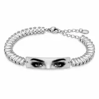 Bratara Personalizata Eyes Mystic Silver cu Argint