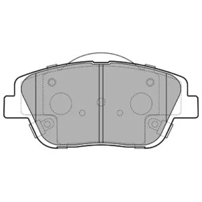 Set placute frana, frana disc DELPHI LP2688