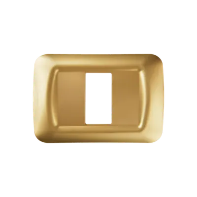 Placa Ornament Top System - in Technopolymer Gloss Finish - 1 Modul- Antique Gold - System