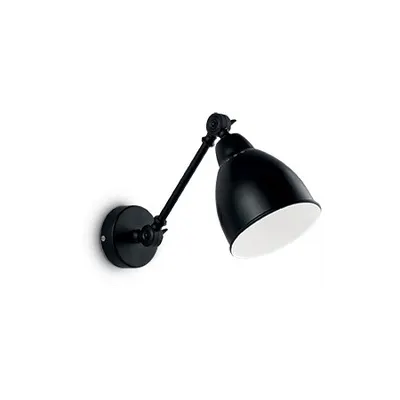 Aplica Newton 1 bec, dulie E27, D:300 mm, H:230 mm, Negru