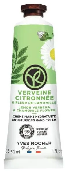 Yves Rocher Bain Nature Cremă de mâini, verbină cu lămâie și mușețel, 30 ml