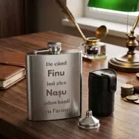 Set GENTLEMAN cu sticluta personalizata -Pentru Nasu