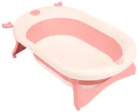 Cadă pliabilă pentru bebeluși KikkaBoo - Foldy, 80 cm, roz