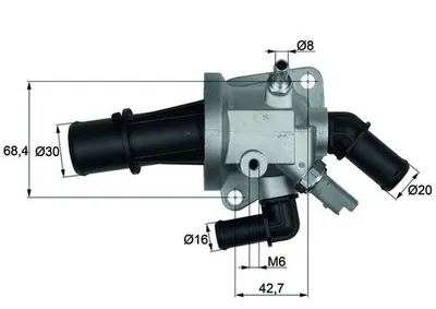 Termostat Lichid Racire (88 C, in Carcasa) Potrivit Fiat Panda; Opel Agila, Combo Tour, Combo Minivan, Corsa C, Corsa C Hatchback, Meriva A, Tigra; Suzuki Ignis Ii, Swift Iii 1.3d 06.03