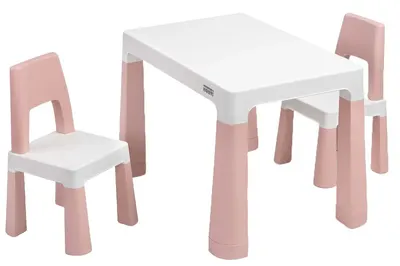 Set masă și 2 scaune pentru copii Caretero Toyz - Monti, Pink