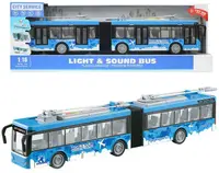Jucarie pentru copii Ocie City Service - Troleibuz, 1:16, albastru