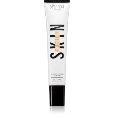 BPerfect Skin Fusion Skincare Infused Skin Tint make-up cu textura usoara pentru un look natural culoare 5 Light Warm Golden 30 ml