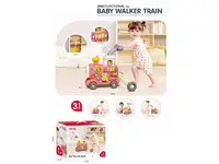 Antepremergator multifunctional 3 in 1, cu emisie de aburi, cu centru de activitati, Pian, angrenaje rotative, 42 x 41 x 45 cm, Locomotiva Choo-Choo Pink
