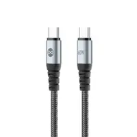 Cablu Date si Incarcare USB-C - USB-C Forever Braix, 60W, 1m, Negru