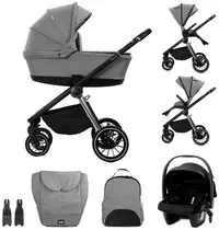 Carucior pentru copii 3 in 1 Lorelli - Bianca, Grey