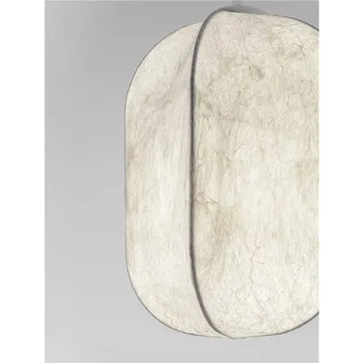 Lampa suspendata PIERIDA Nisipiu Alb Mulberry Silk LED E27 1x12 Wat 100-240 Volt IP20 Fara bec
