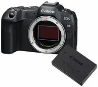 Aparat foto fără oglindă Canon - EOS R8, 24.2MPx, Black + Baterie LP-E17