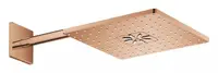 Dus fix Grohe SmartActive 310 Cube, 26479DA0, montare pe perete, 310 mm, 2 functii, necesita valva, Cupru lucios